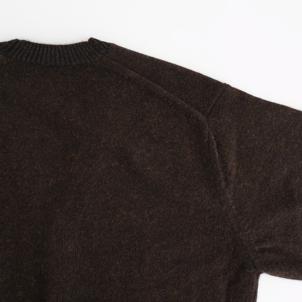 BABY ALPACA KURUMI TENJIKU V CARDIGAN #BROWN [BN-25FM-059]