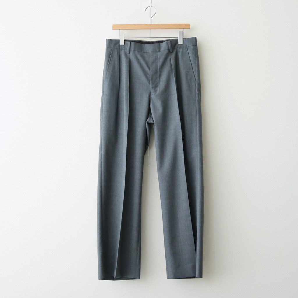 Wool Tropical 2tuck Wide Tapered Trousers #TOP Gray [NEP-SS2605]