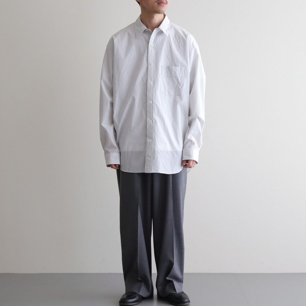 Cottton Silk Check Standard Shirt #White Check [NEP-SS2645]