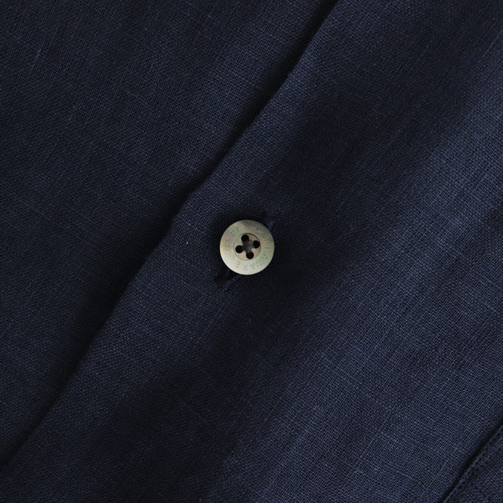 NEW OPEN COLLAR S/S SHIRT #NAVY [A25B05SH01B]