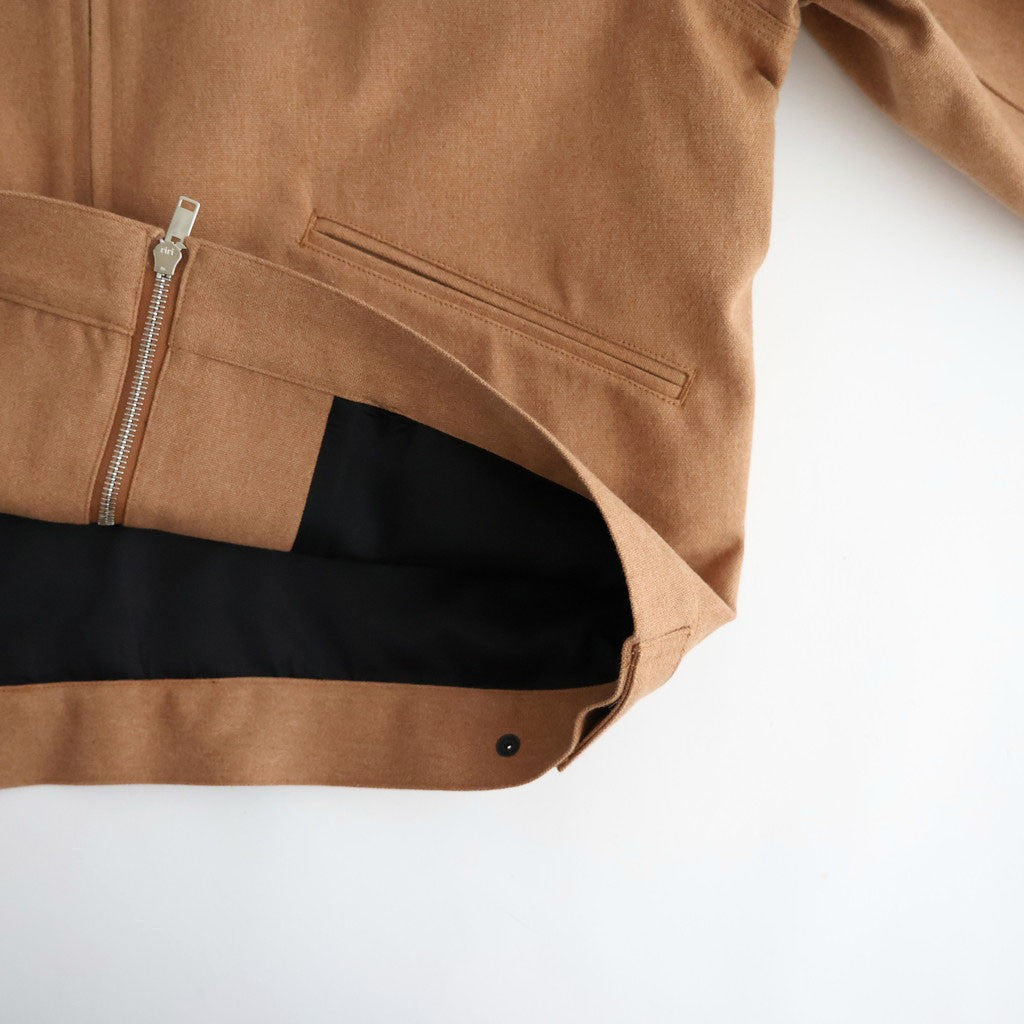 WORKER JACKET #NATURAL BROWN [A26C08BL02C]