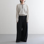Cashmere Henleyneck - Diffusion Exclusive #Lt.Gray×Charcoal [NEP-AW2520B]