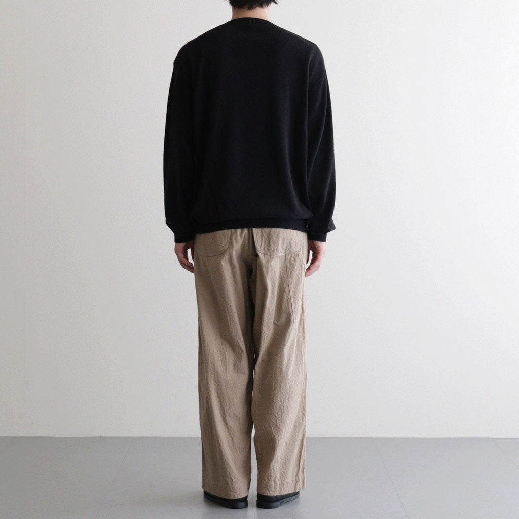 Silk/Cotton Nep Painter Pants #Beige [BHS26S006]