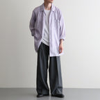 ITALIAN OPEN COLLAR SHIRT #LAVENDER [A26A23SH03C]