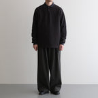 TRIPLE PLEATED EASY TROUSERS #DARK OLIVE [A25A05PT03C]