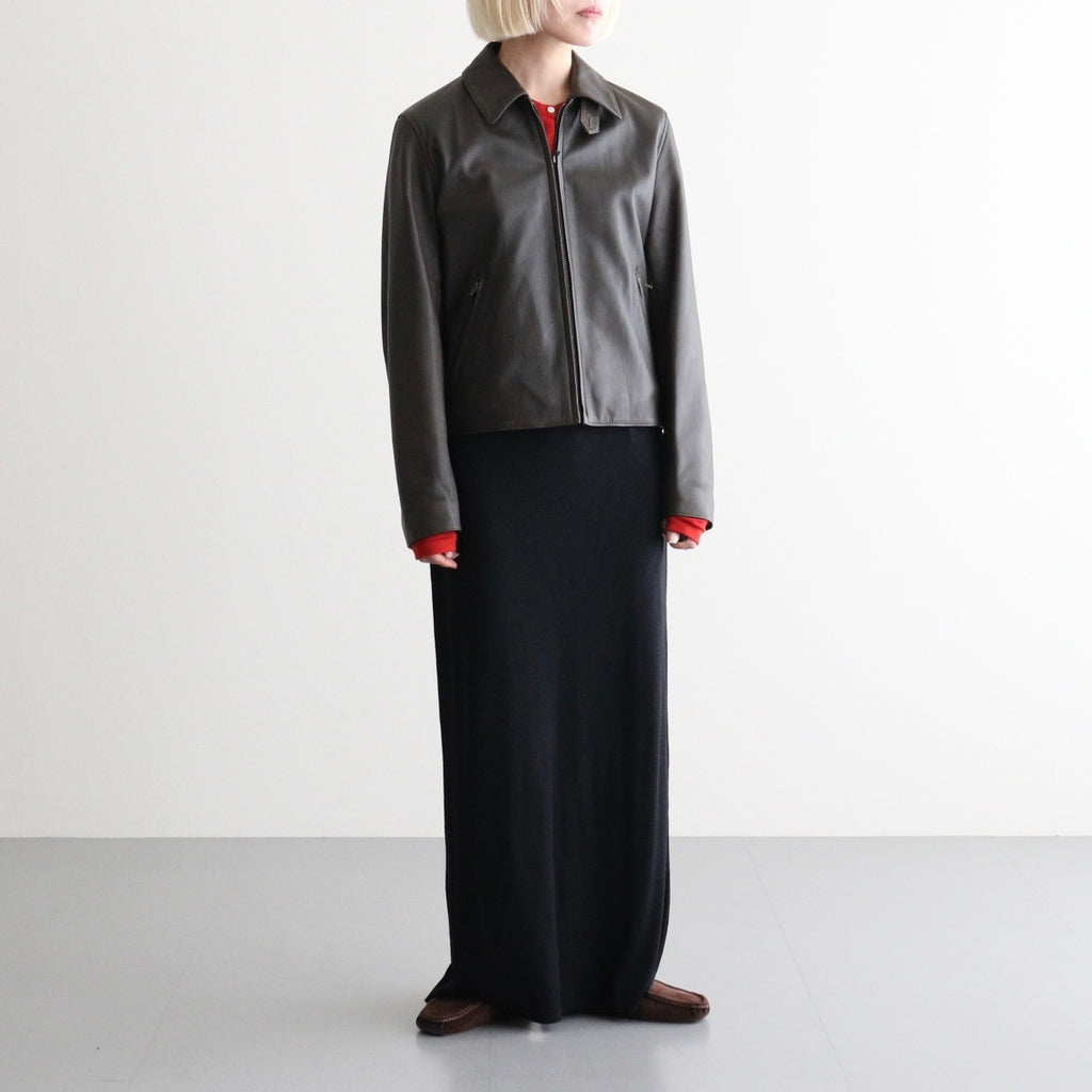 SHEEP AVIATOR LEATHER JACKET #052 DARK BROWN [16862 25023]