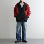PANEL COLOR TRACK JACKET #RED/BLK [DNS26B02]