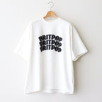 BRITPOP Print Tee WIDE #White×Black-PT [bROOTS25S34A]