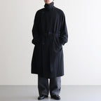 Wool Gabardine Trench Coat #BlackNavy [BHS25F006]