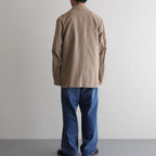 Silk/Cotton Nep Cardigan Jacket #Beige [BHS26S019]