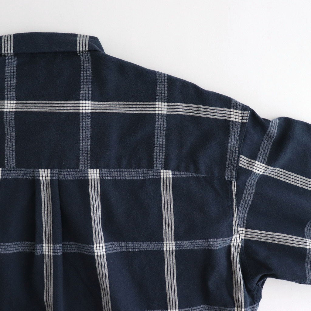 Flannel PALAKA Check Shirt #Navy [S25FG016]