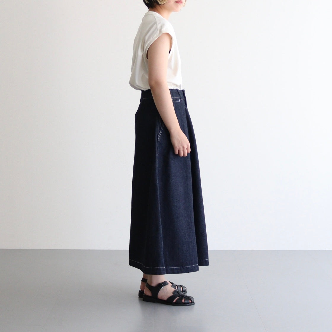 Denim Skirt #Indigo [S25FE070]