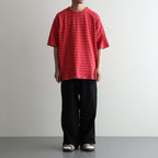 Garment Dyed Jacquard Field Tee #Red [N26SH039]