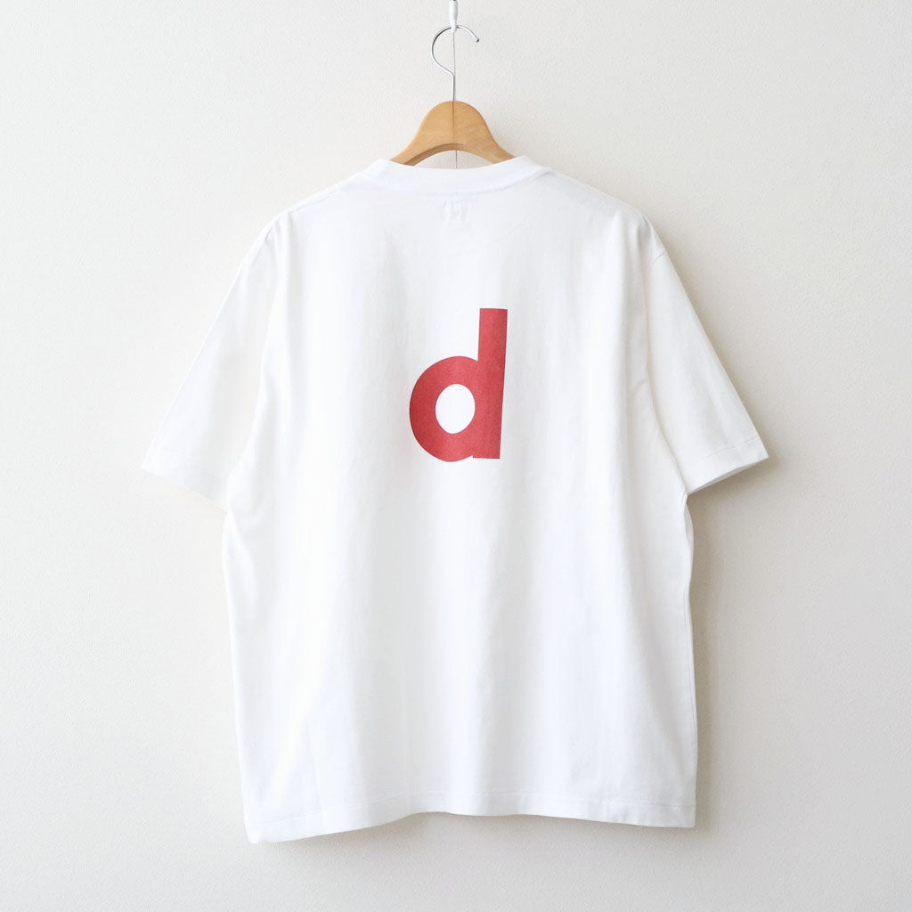 bd Print Tee WIDE #White×Red-PT [bROOTS25S34S26A]