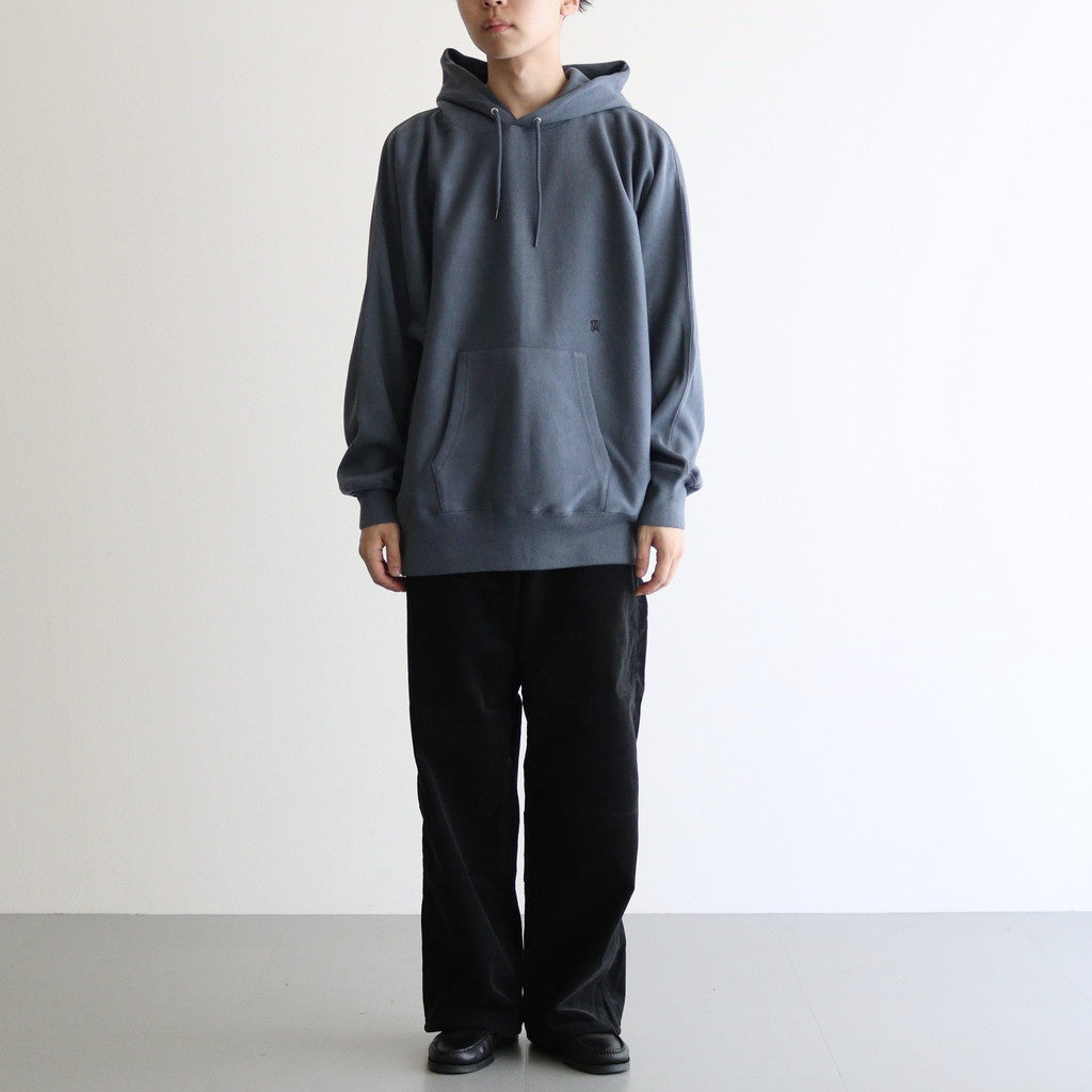 Hooded Pullover Sweat #Heather Navy [S25SH012] – Diffusion