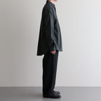 COCOON WIDE EASY PANTS #CHAMBRAY BLACK [M25A12PT01C]