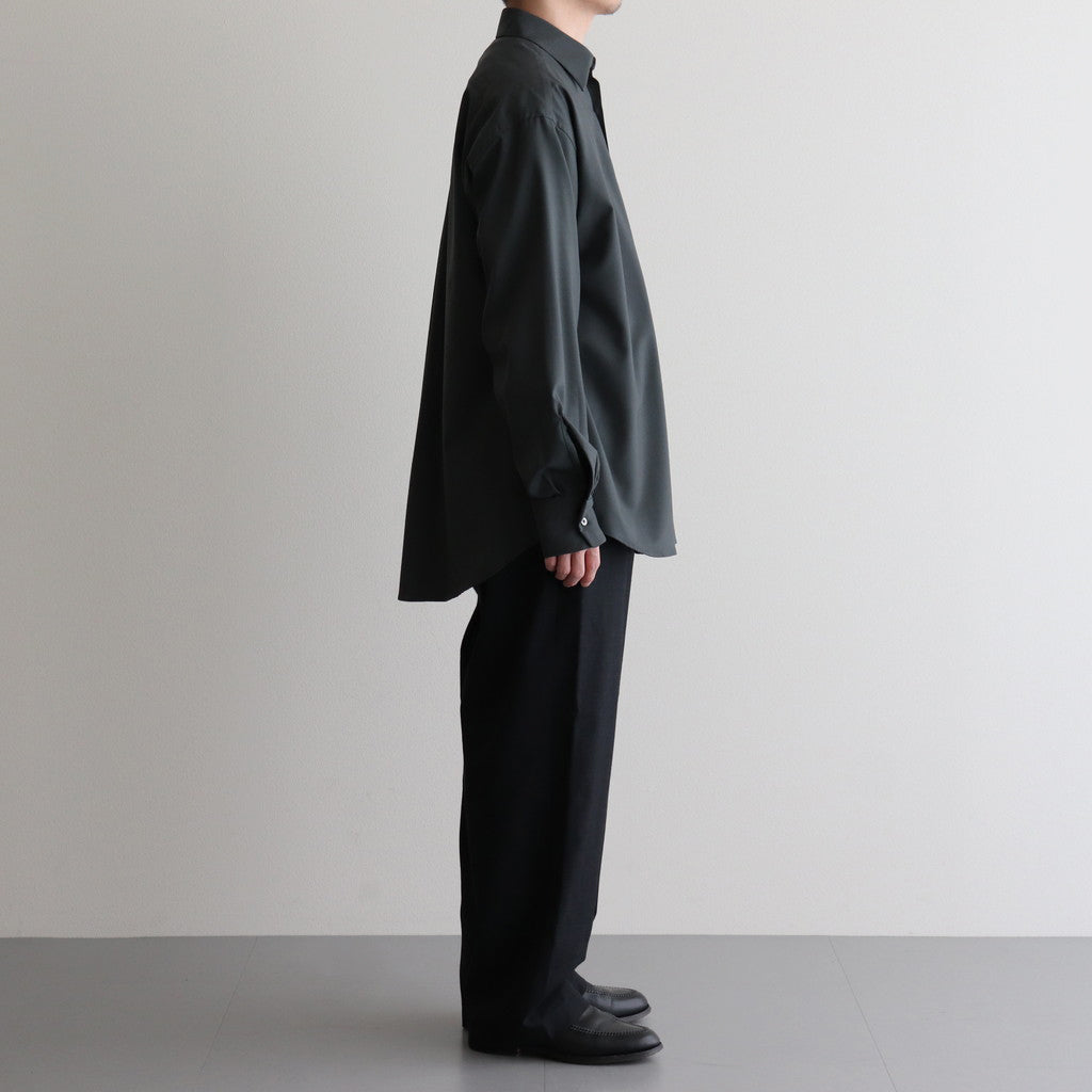 COCOON WIDE EASY PANTS #CHAMBRAY BLACK [M25A12PT01C]