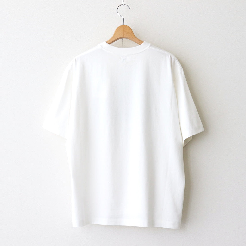 BRITPOP Print Tee WIDE #White×Black-PT [bROOTS25S34A]