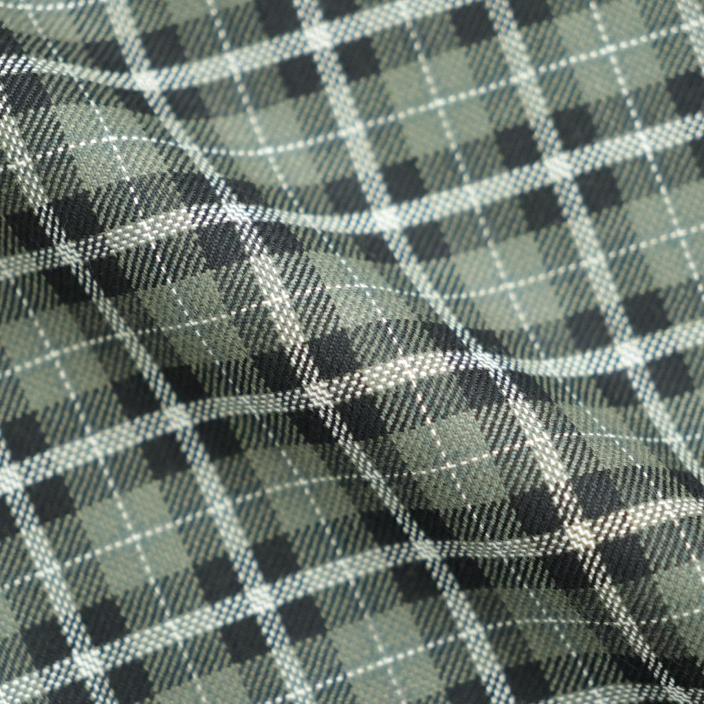 COMFORT FIT SHIRT #MOSS GRAY CHECK [A26C17SH02C]