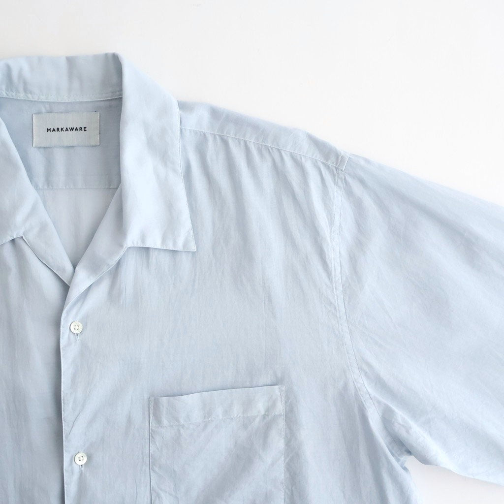 ITALIAN OPEN COLLAR SHIRT #ICE [A26A23SH03C]