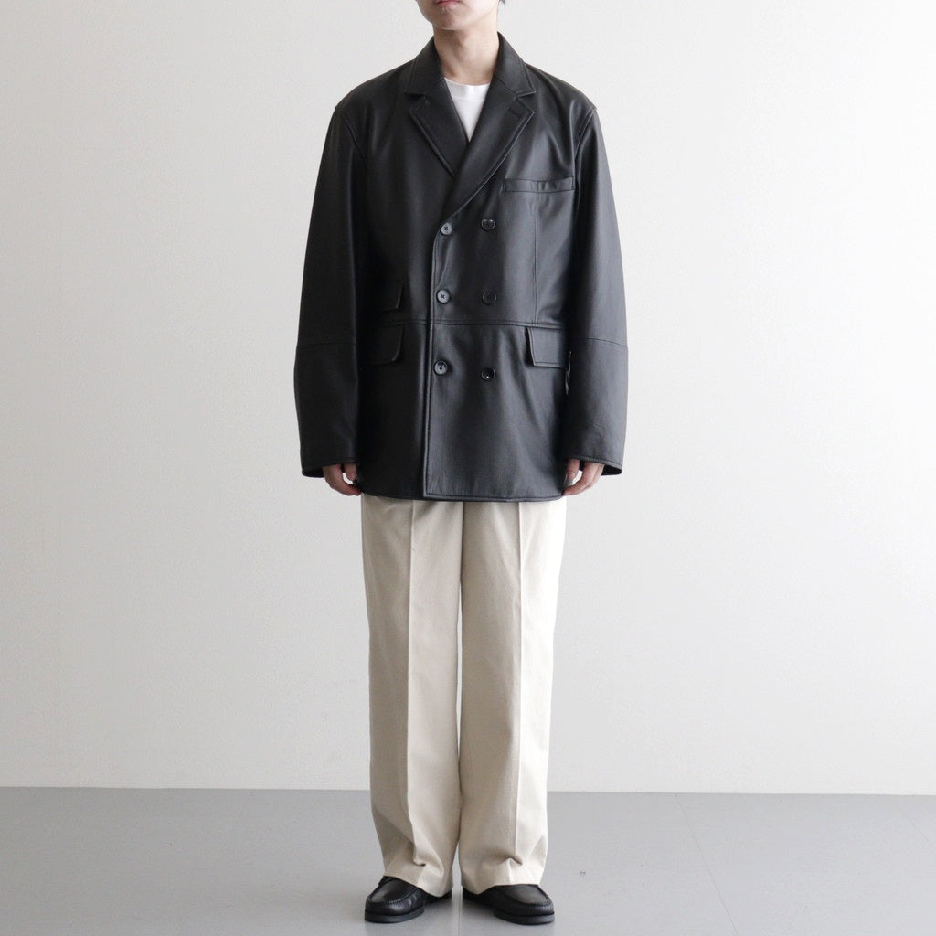 DOUBLE BREASTED JKT #BLACK [SH-62-C-SHEEP-4]
