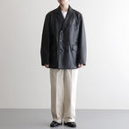 DOUBLE BREASTED JKT #BLACK [SH-62-C-SHEEP-4]