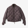 HIGH-COUNT SILK MITTEN PUFF JACKET #WHISKY [252OJ-JK13]