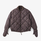 HIGH-COUNT SILK MITTEN PUFF JACKET #WHISKY [252OJ-JK13]