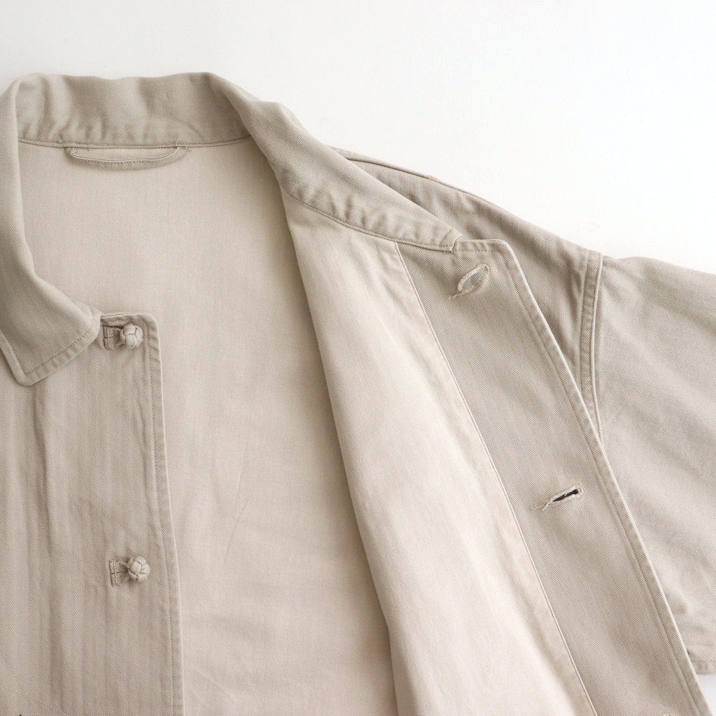 PATINA HERRINGBONE SOUVENIR JACKET #BONE [251OJ-JK16] - Diffusion