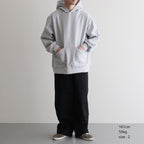 Thin-Sweat Separate-Pocket Hoodie P/O #HeatherWhite [bROOTS25S20]