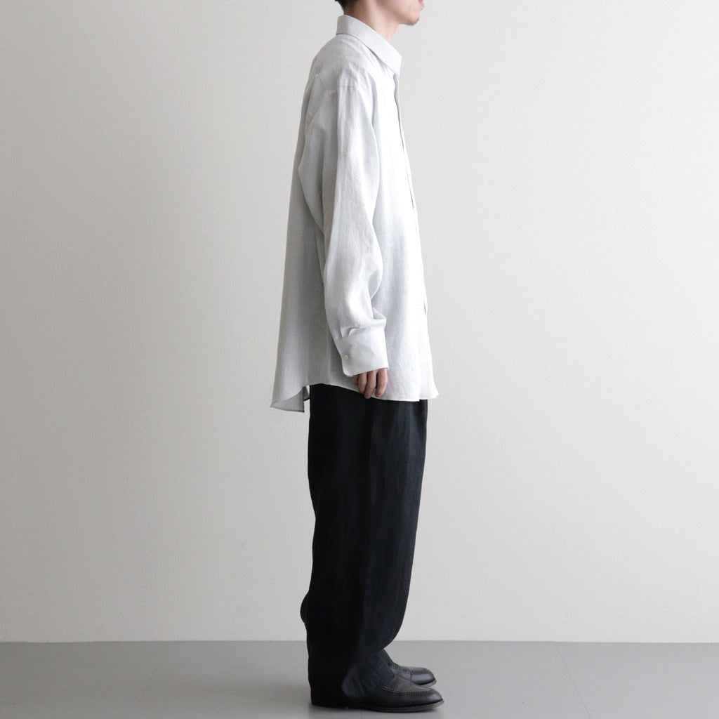 DOUBLE PLEATED EASY TROUSERS #BLACK [A26A22PT02C]