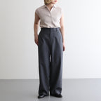 Wool Tuckless Tapered Trousers #MIX GRAY [NEP-SS2509W]