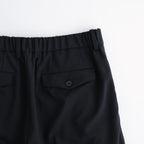 TRIPLE PLEATED WIDE TROUSERS #BLACK [A26A15PT03C]