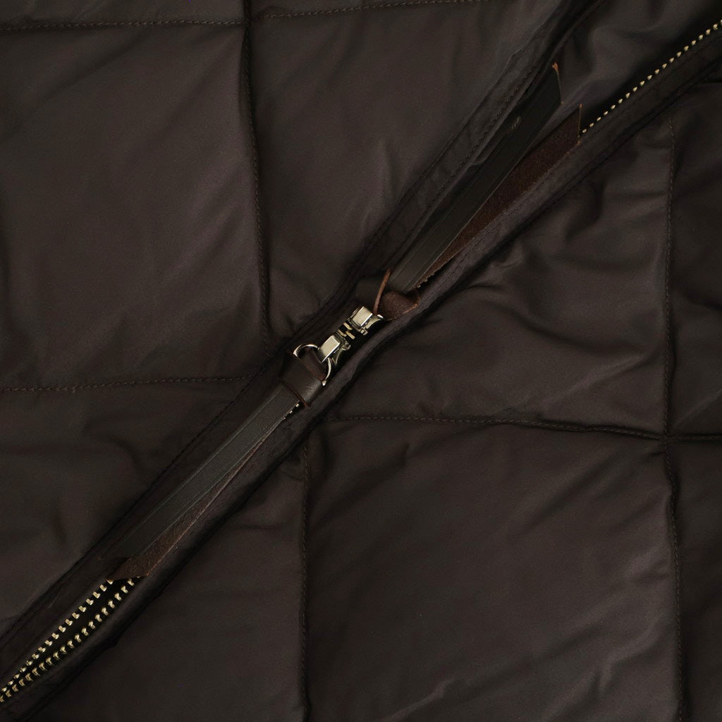 HIGH-COUNT SILK MITTEN PUFF JACKET #WHISKY [252OJ-JK13]