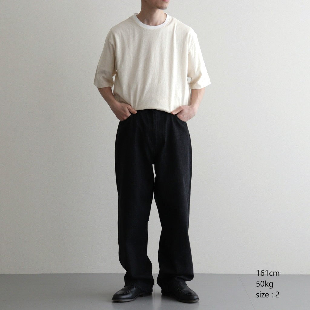 Ni Organic Cotton Denim 5Poket #Black [NEP-SS2607]