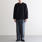 Baby Alpaca Knit P/O #MelangeBlack [BHS25F013]