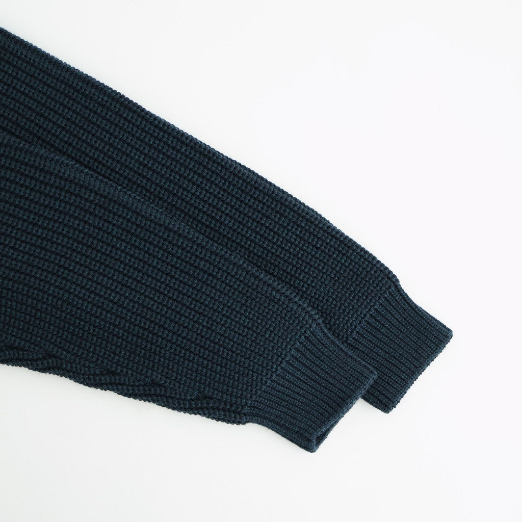 SIGNATURE DRIVERS KNIT #DARK GREEN×NAVY [BN-25FM-040]