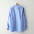 Regular Collar Wind Shirt #Sax [S26SG082]