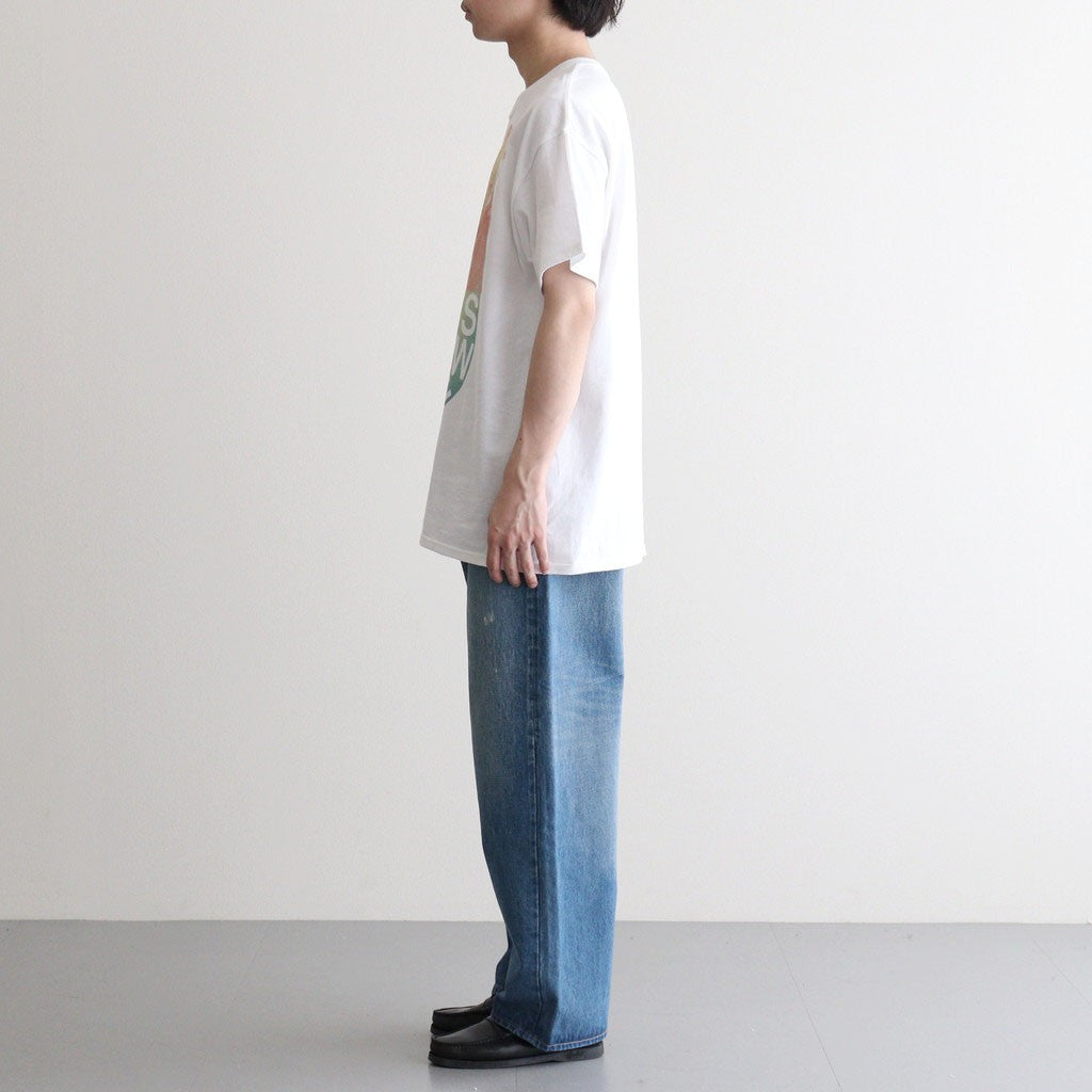 INKJET PRINT SHORT SLEEVE T-SHIRT #WHITE [DNS25T05]