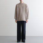 Wool Flannel Tuckless Waide Trousers #Navy [NEP-AW2504M]