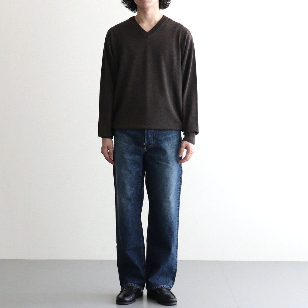 BABY WOOL V NECK #BROWN [BN-26FM-041]