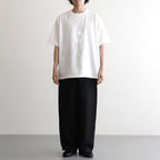 bd Print Tee WIDE #White×White-PT [bROOTS25S34S26A]