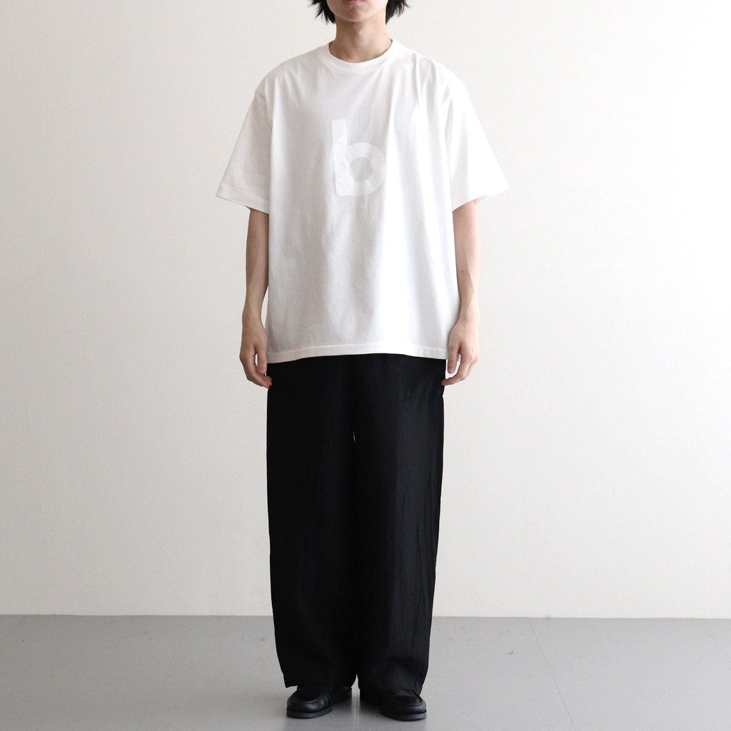 bd Print Tee WIDE #White×White-PT [bROOTS25S34S26A]