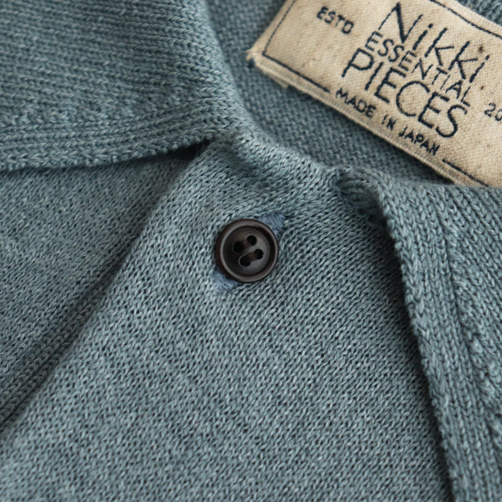 Washi Cotton Knit Polo Shirt #BLUE [NEP-SS2530M]