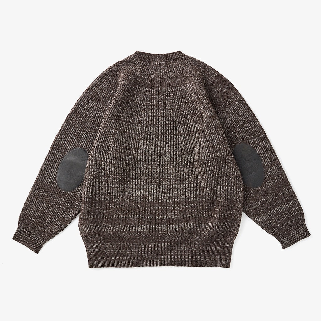 BLENDED KEMPI CREW-NECK SWEATER #BARK [252OJ-KN01]