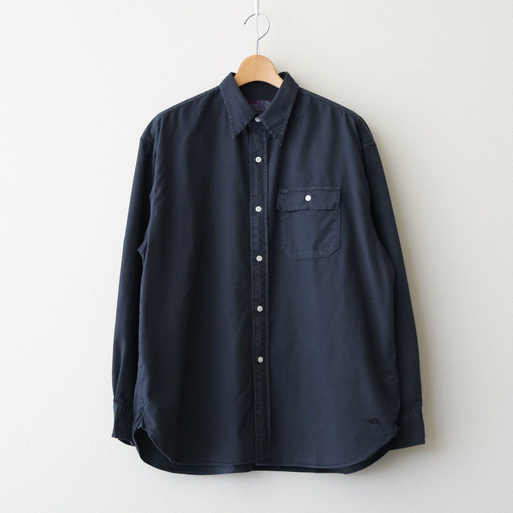 Garment Dyed Field Twill Shirt #Asphalt Gray [N26SG034]