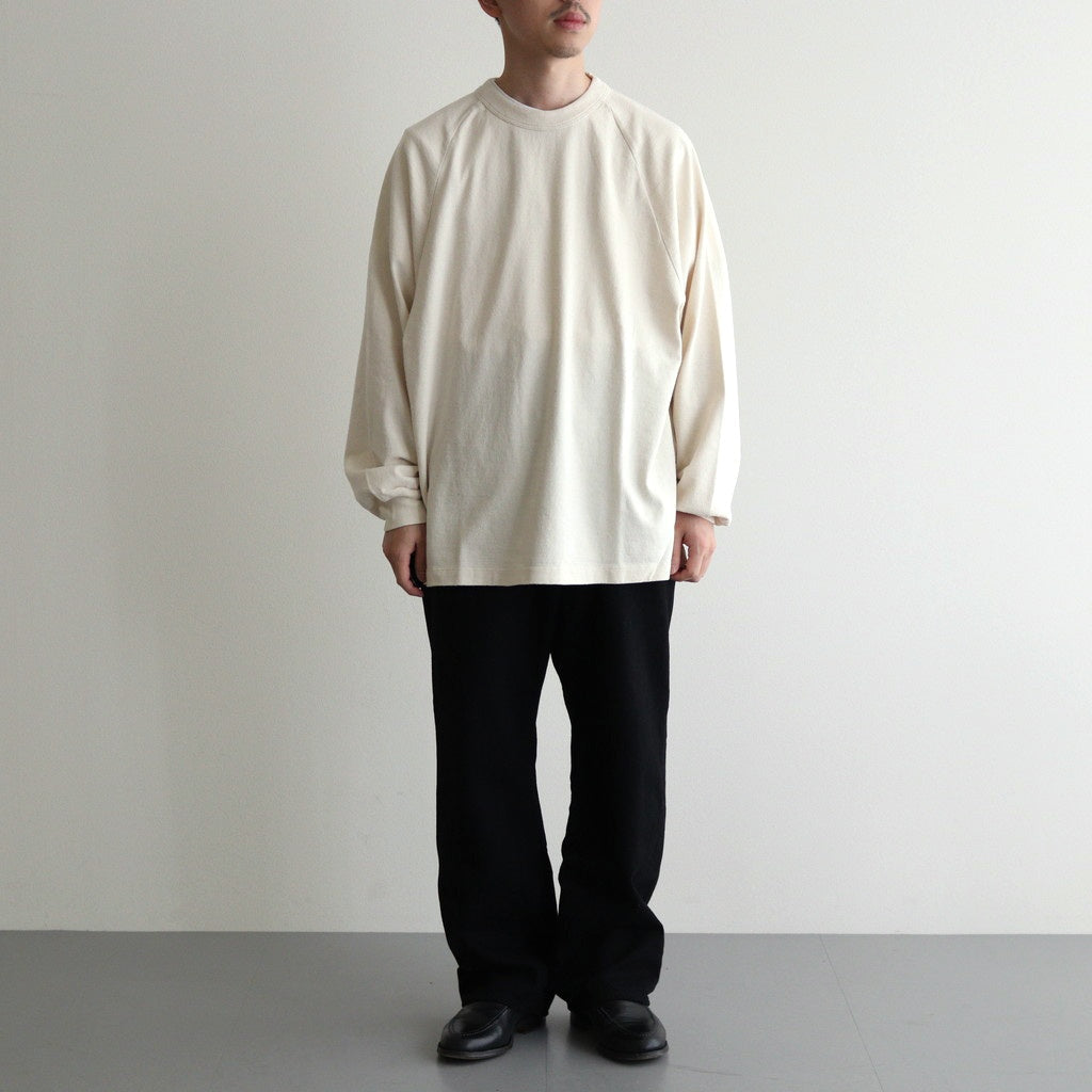 Co/Silk Nep Raglan Tee #Ivory [BHS24F037]