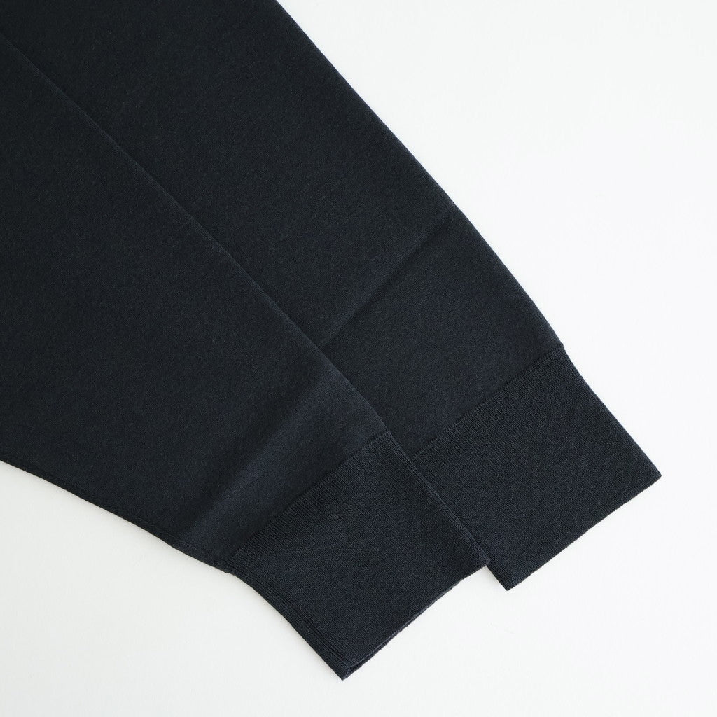32G SMOOTH WOOL CLASSIC CREW NECK #CHARCOAL BLUE [BN-25FM-020]