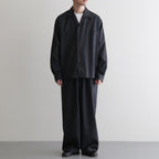 WIDE CYLINDER FIT EASY PANTS #GRAY STRIPE [M26A11PT01C]