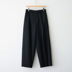 Wool Gabardine Wide Trousers #BLACK [NEP-AW2655]